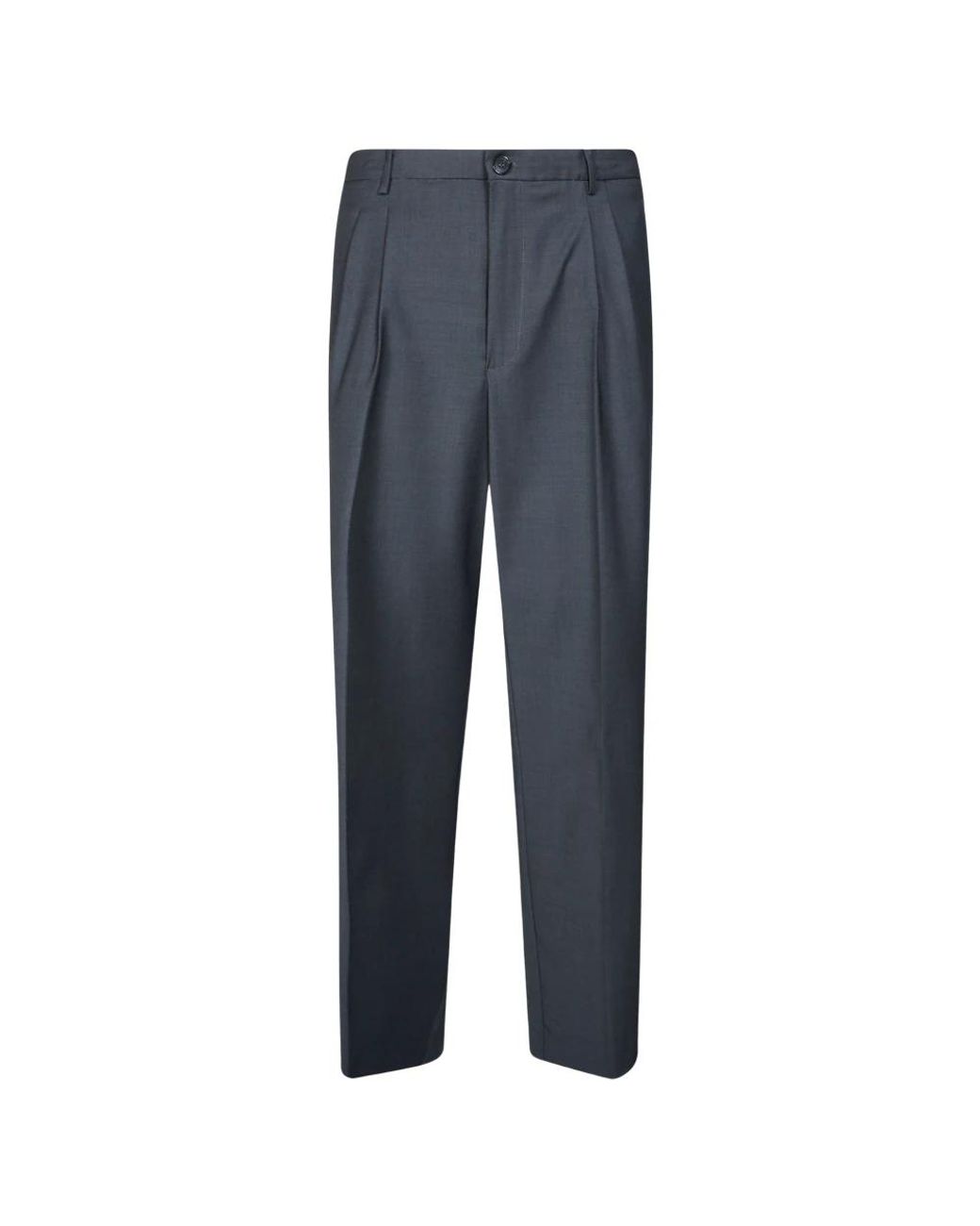 Amaranto Blue Suit Trousers for men