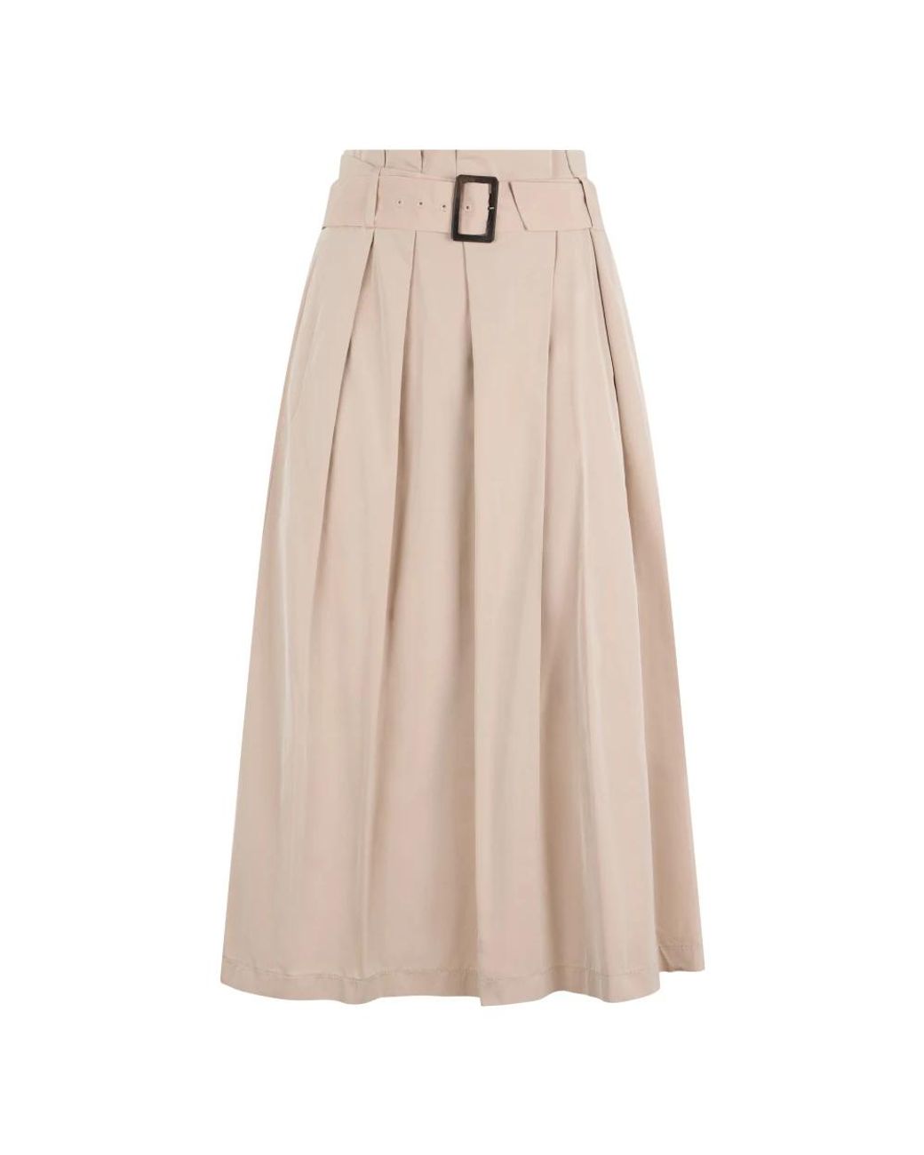 Peserico Rokken ,Polyester Maxi Rok in het Natural