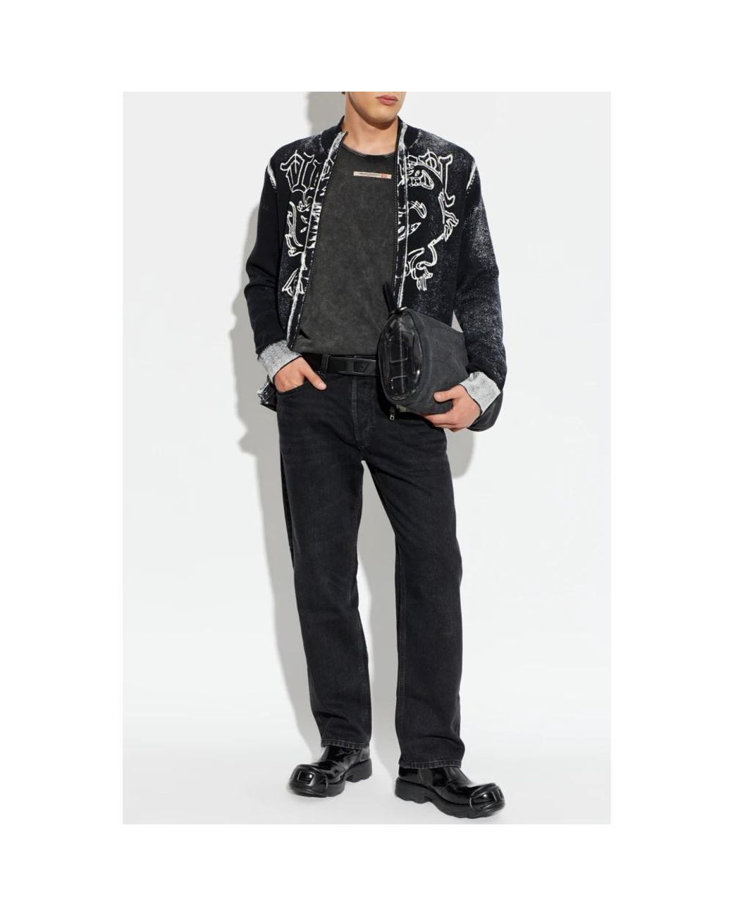 DIESEL Black Cardigans for men