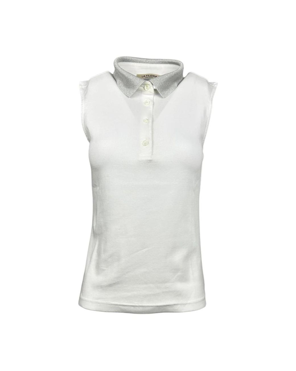 La Fileria Gray Sleeveless Tops