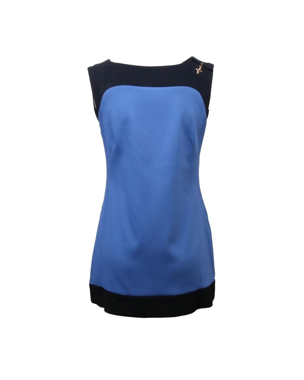 Fay Blue Sleeveless Tops