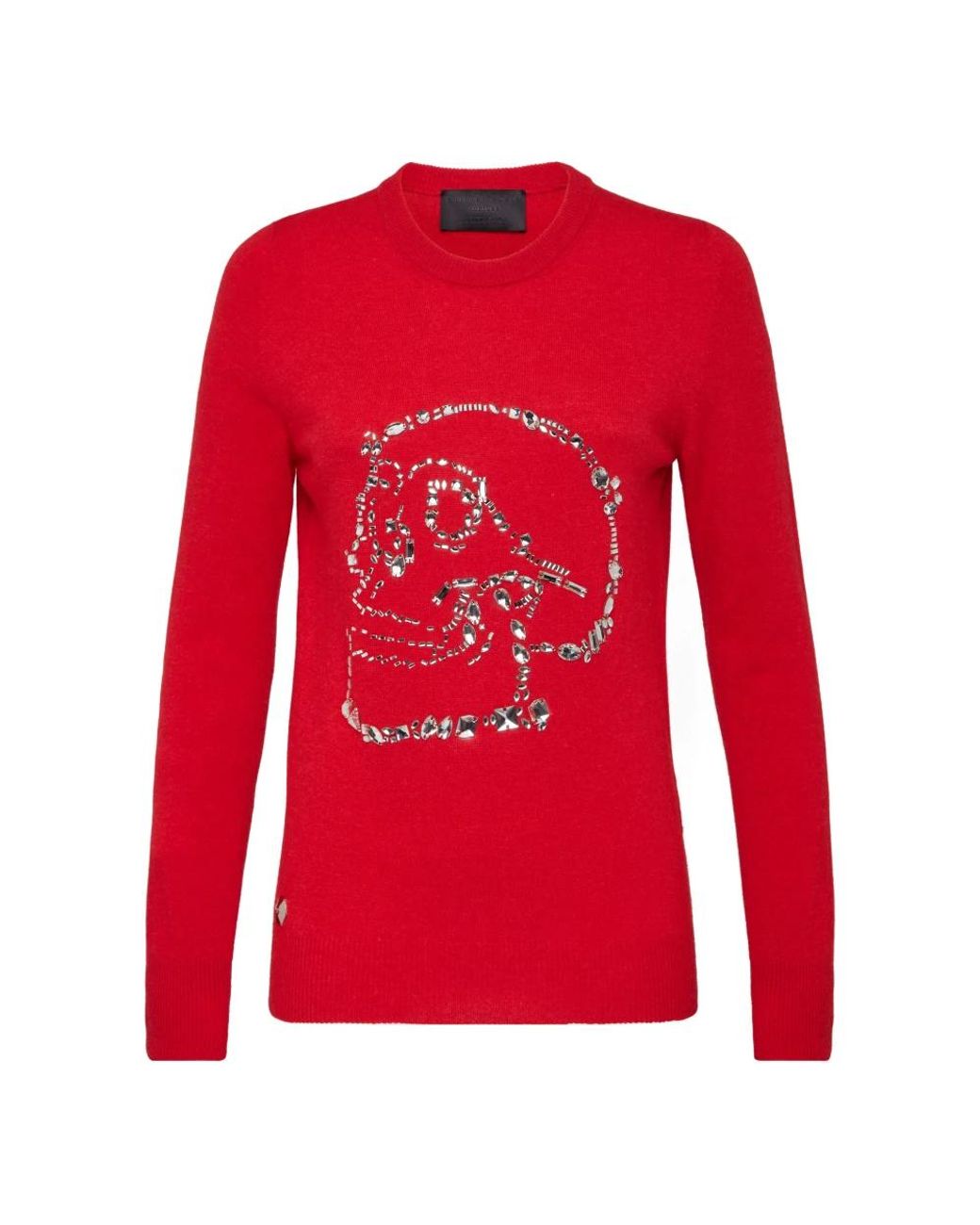 Philipp Plein Pullover Round Neck Ls Look in het Red