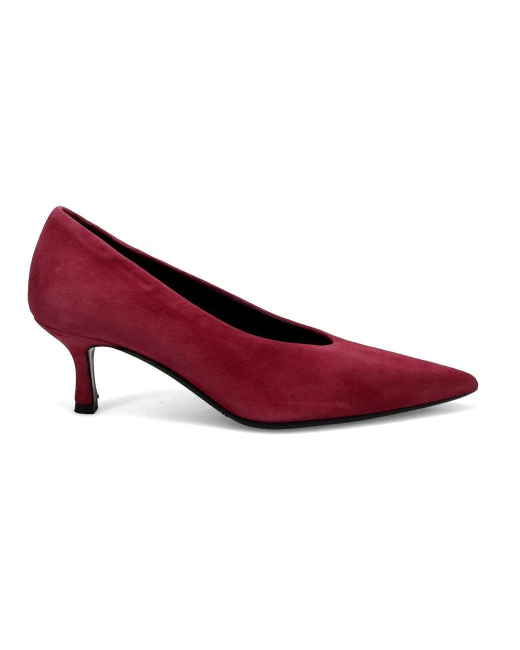 Sangiorgio Schoenen ,Rood ,Suède Met Hak in het Red