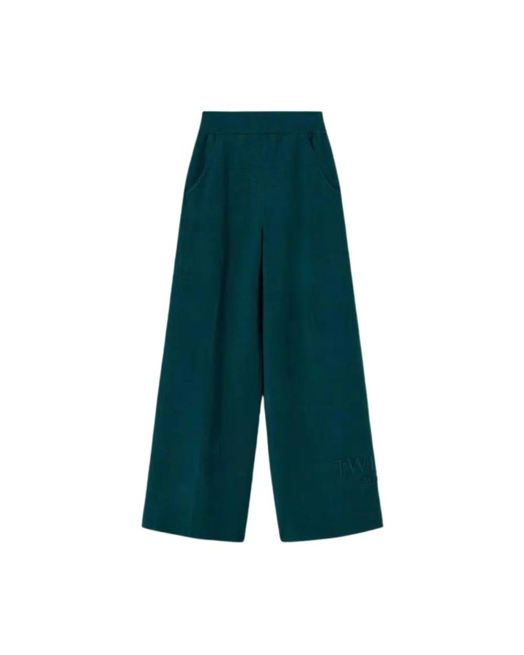 Twinset Green Wide Trousers