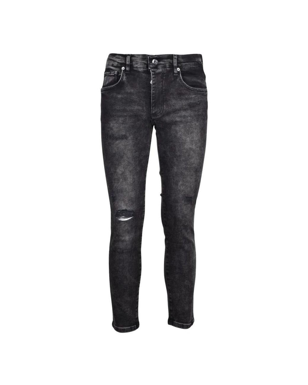Dolce & Gabbana Gray Slim Fit Jeans for men