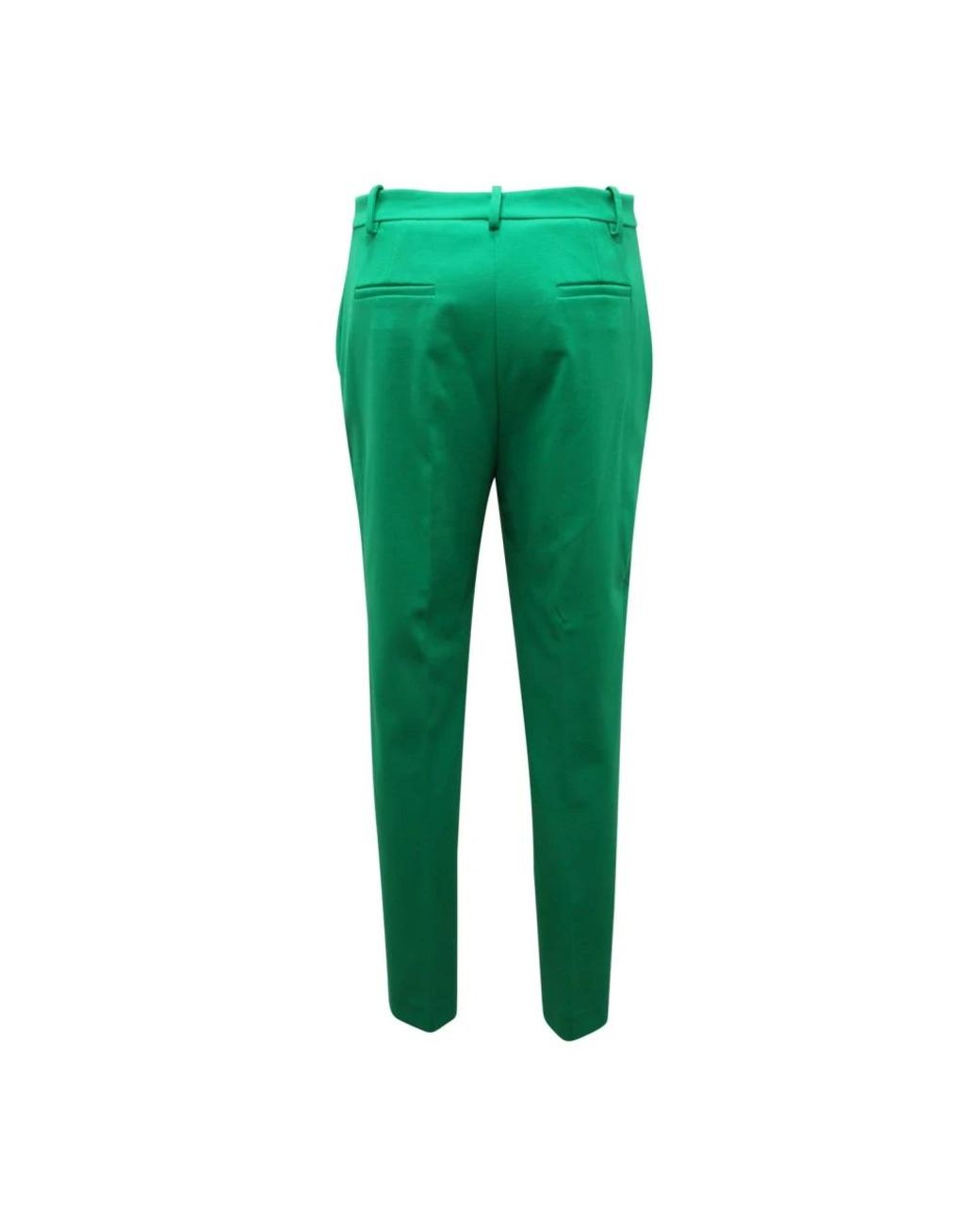 Pinko Green Slim-Fit Trousers