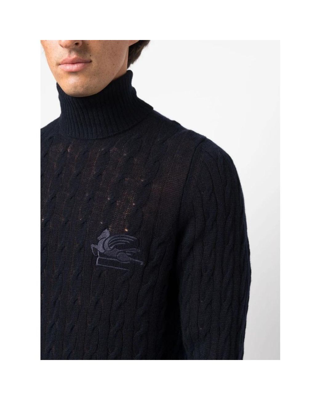 Etro Black Cashmere Knitwear for men