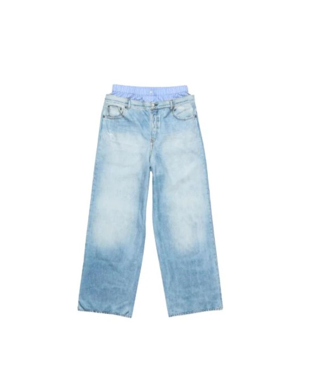 Acne Blue Loose-Fit Jeans