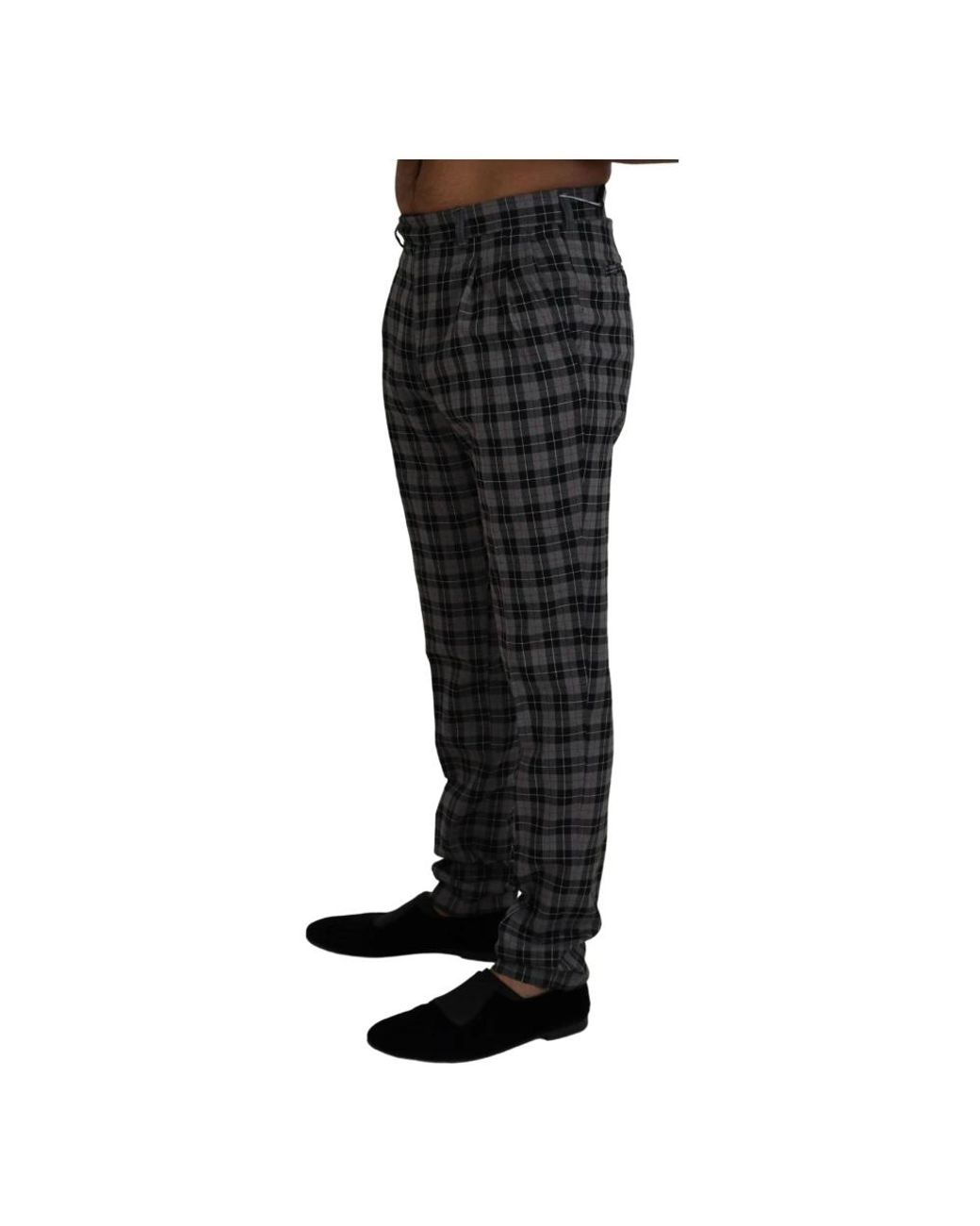 Bencivenga Black Slim-Fit Trousers for men