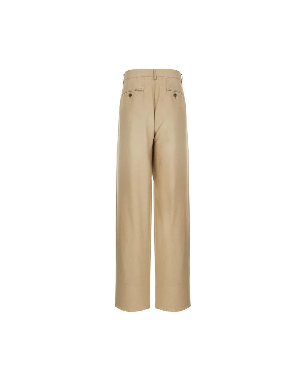 Maison Margiela Natural Wide Trousers for men