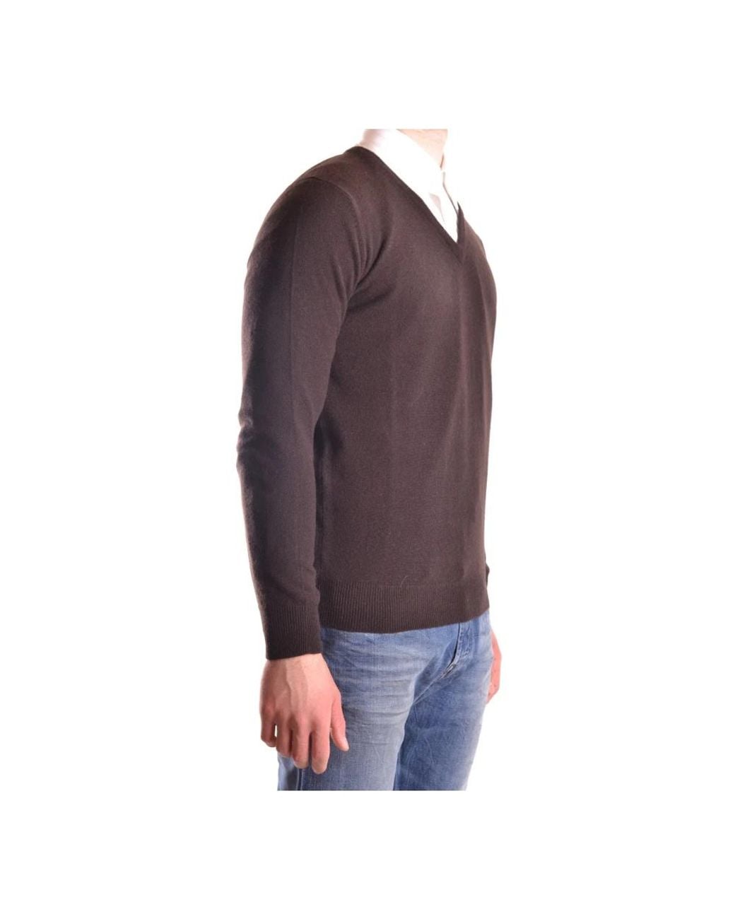 Kangra Purple V-Neck Knitwear for men