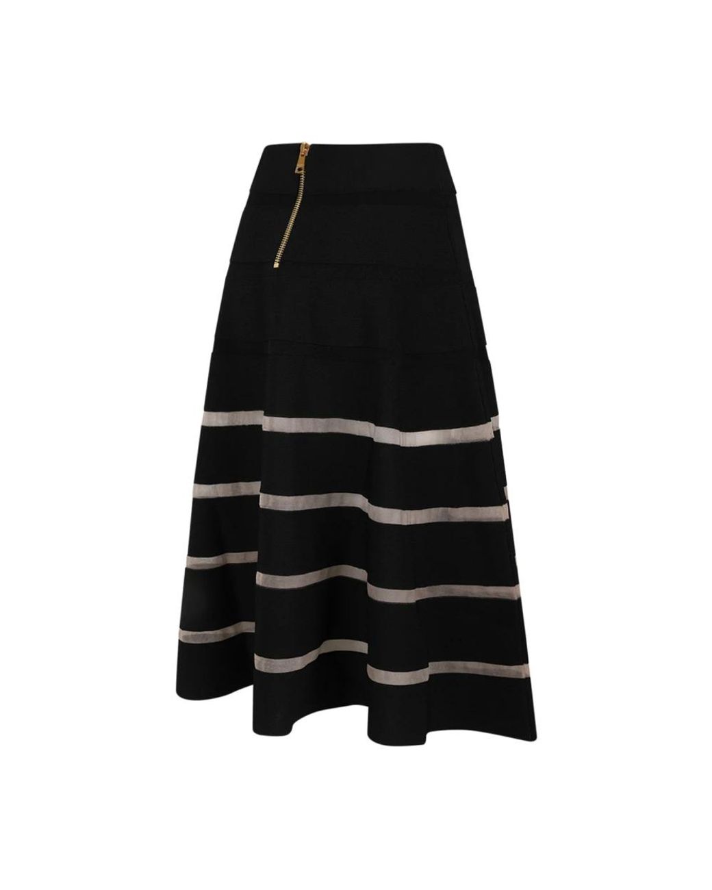 Balmain Black Midi Skirts