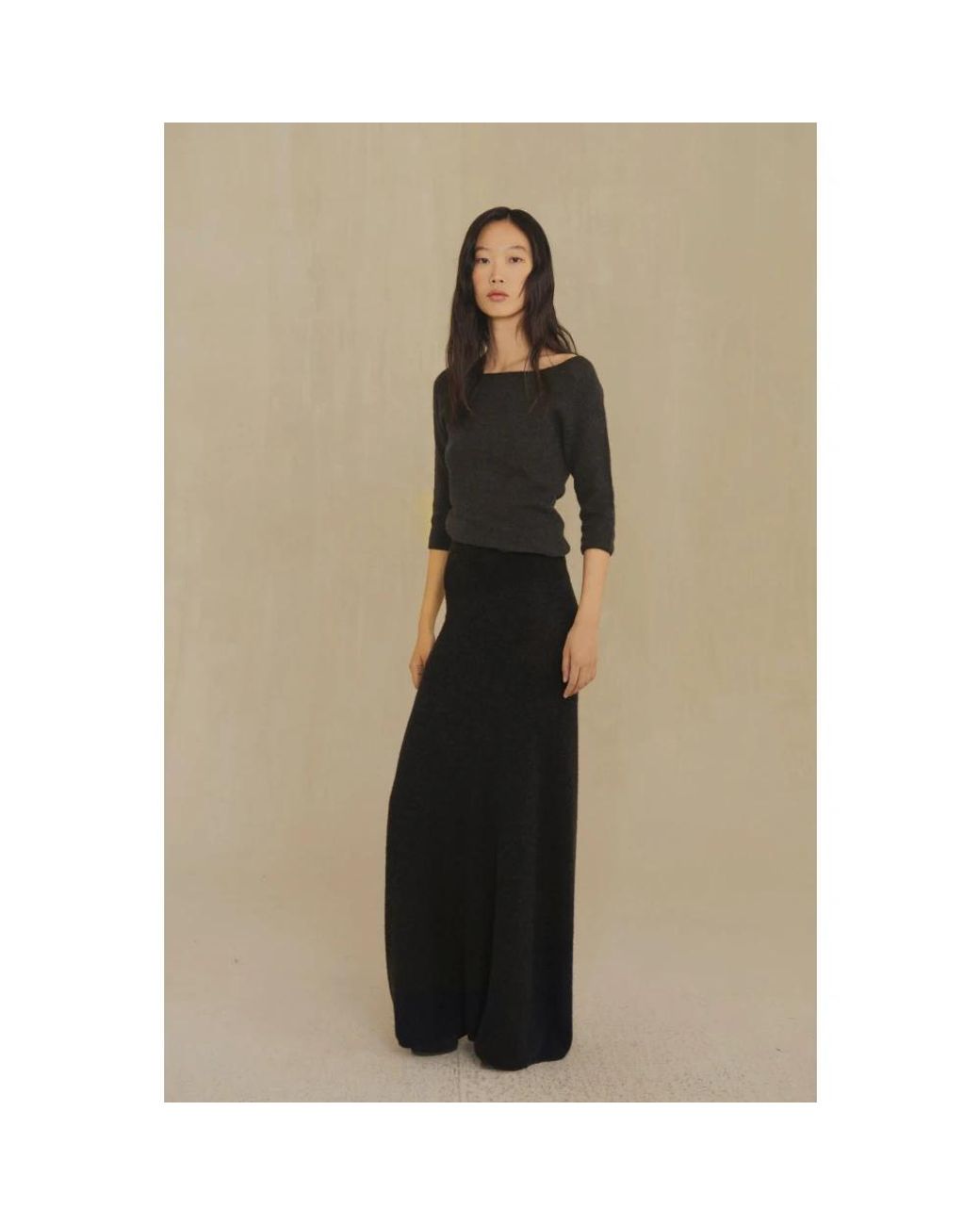 Cortana Black Round-Neck Knitwear