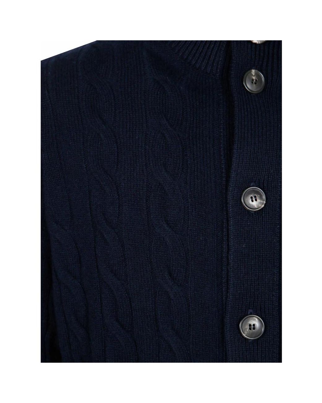 FILIPPO DE LAURENTIIS Blue Cardigans for men