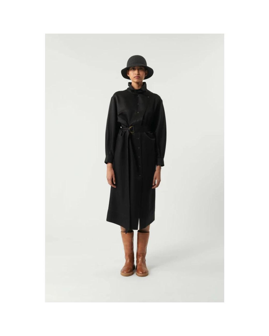 Soeur Black Shirt Dresses