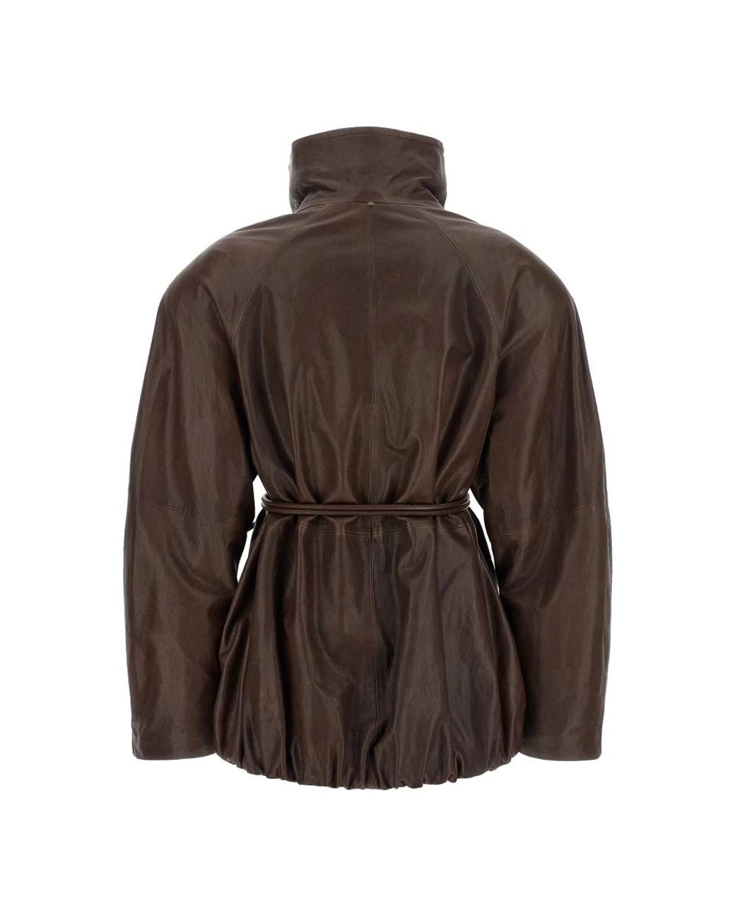 Sportmax Brown Leather Jackets