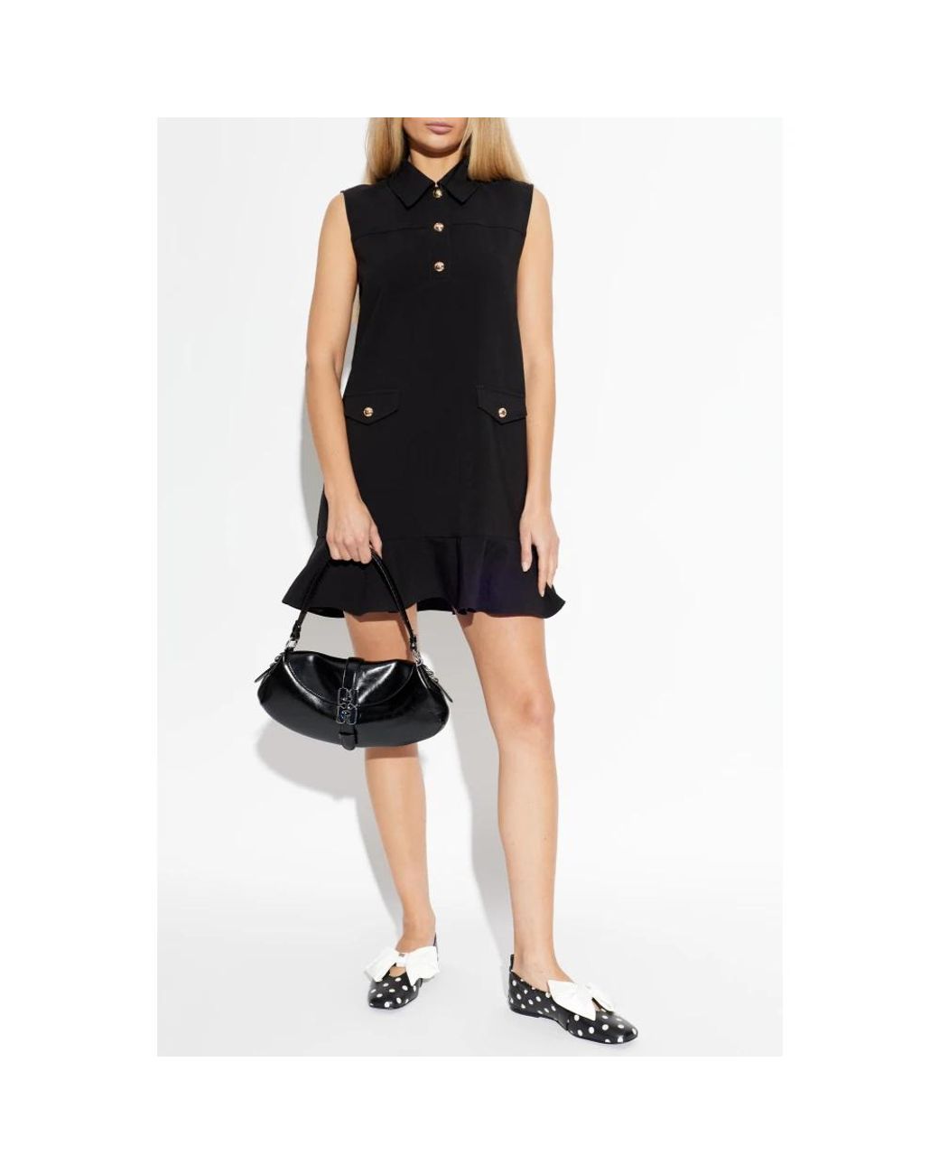 Ganni Black Short Dresses