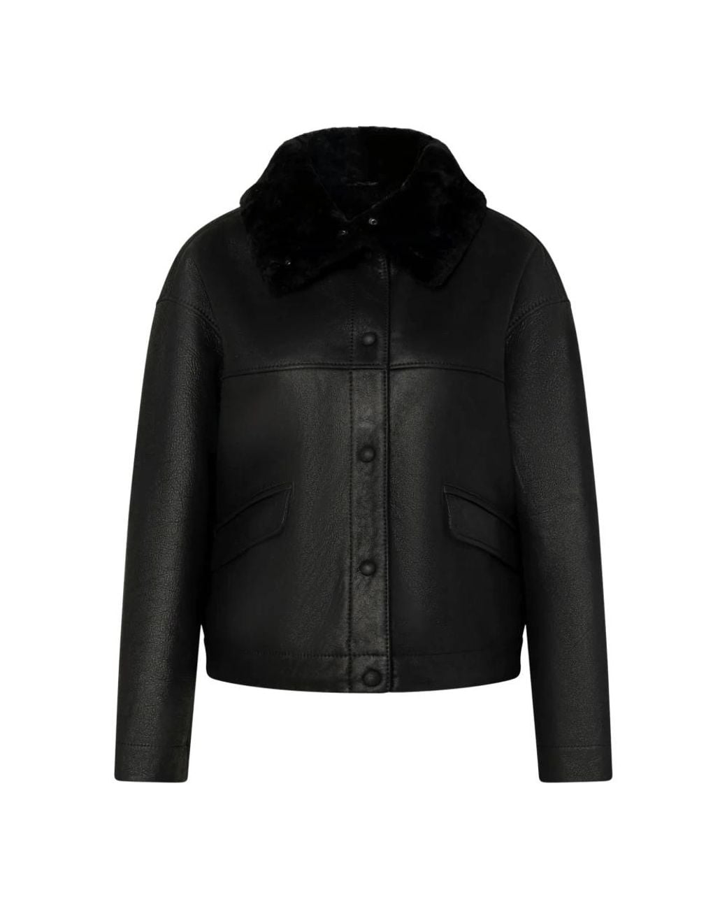 Windsor. Black Faux Fur & Shearling Jackets