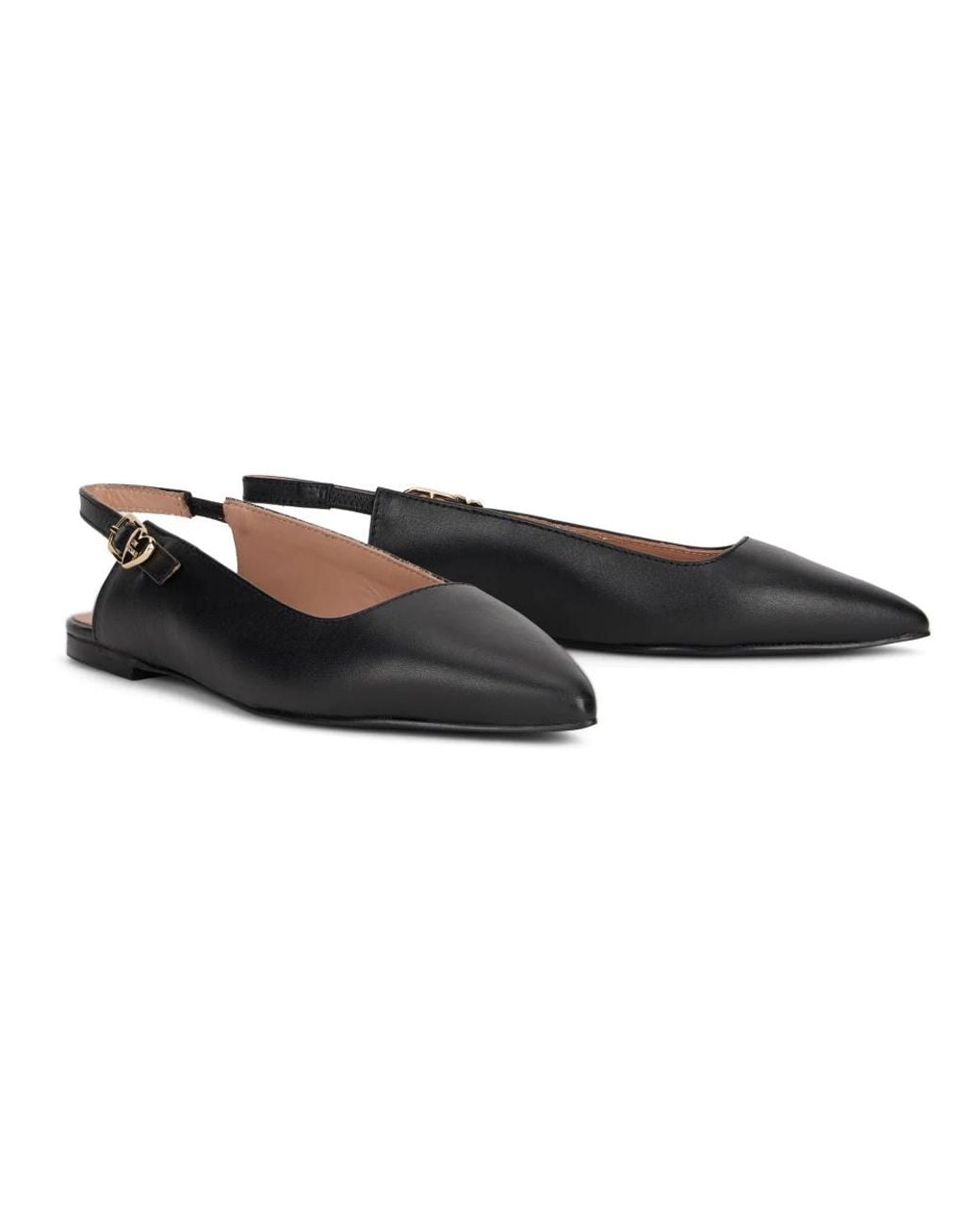 Love Moschino Black Ballerina Shoes