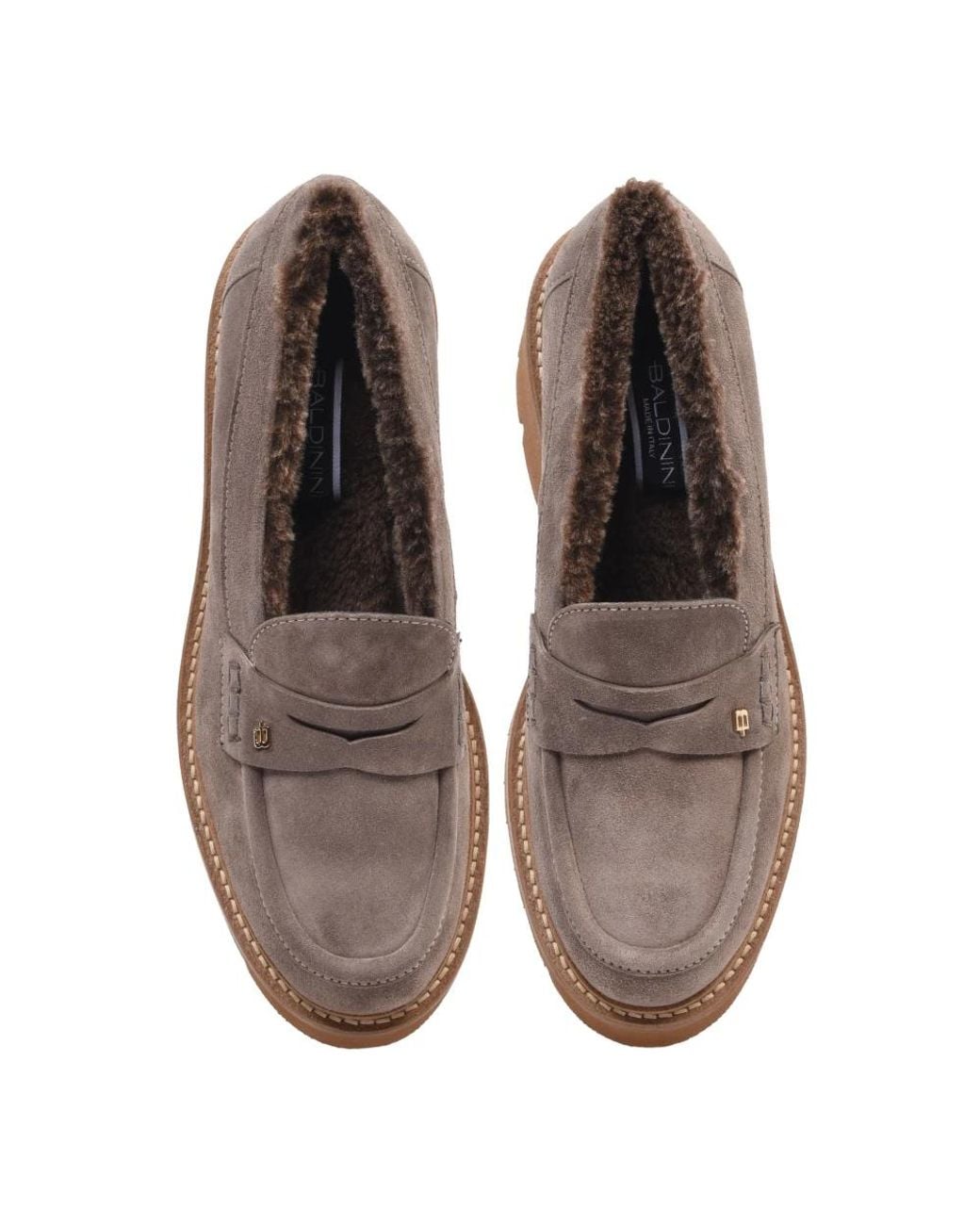 Baldinini Gray Loafers