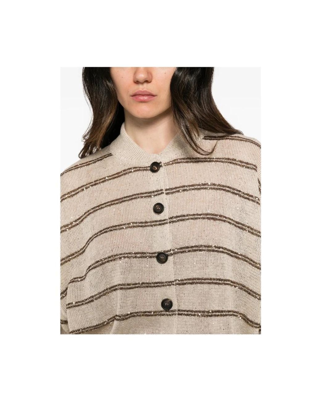 Cardigans Brunello Cucinelli de color Natural