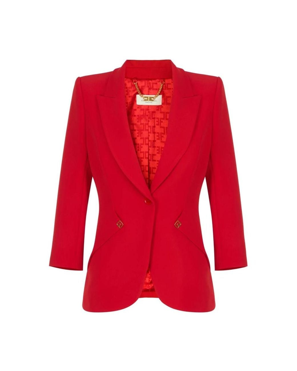 Elisabetta Franchi Red Blazers