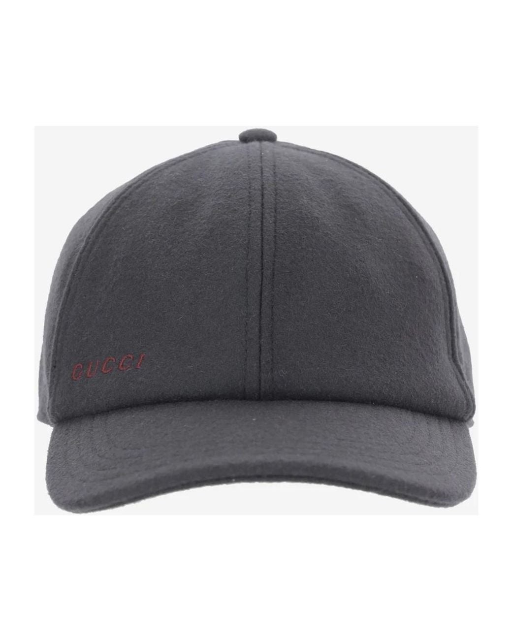 Gucci Woll-Baseballcap in Gray für Herren
