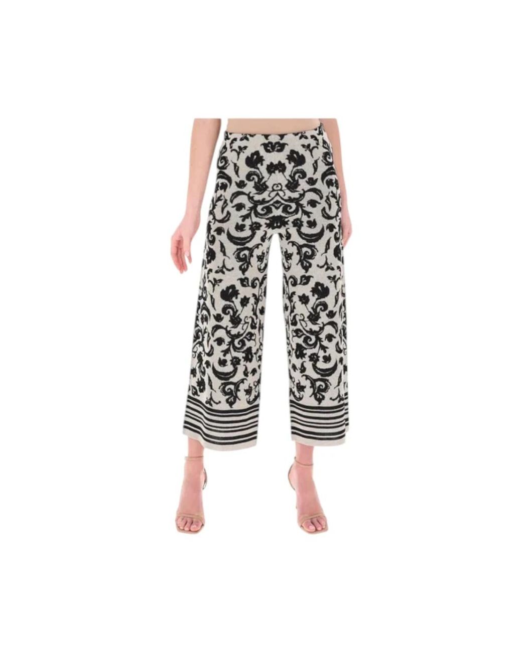 Liu Jo Black Cropped Trousers