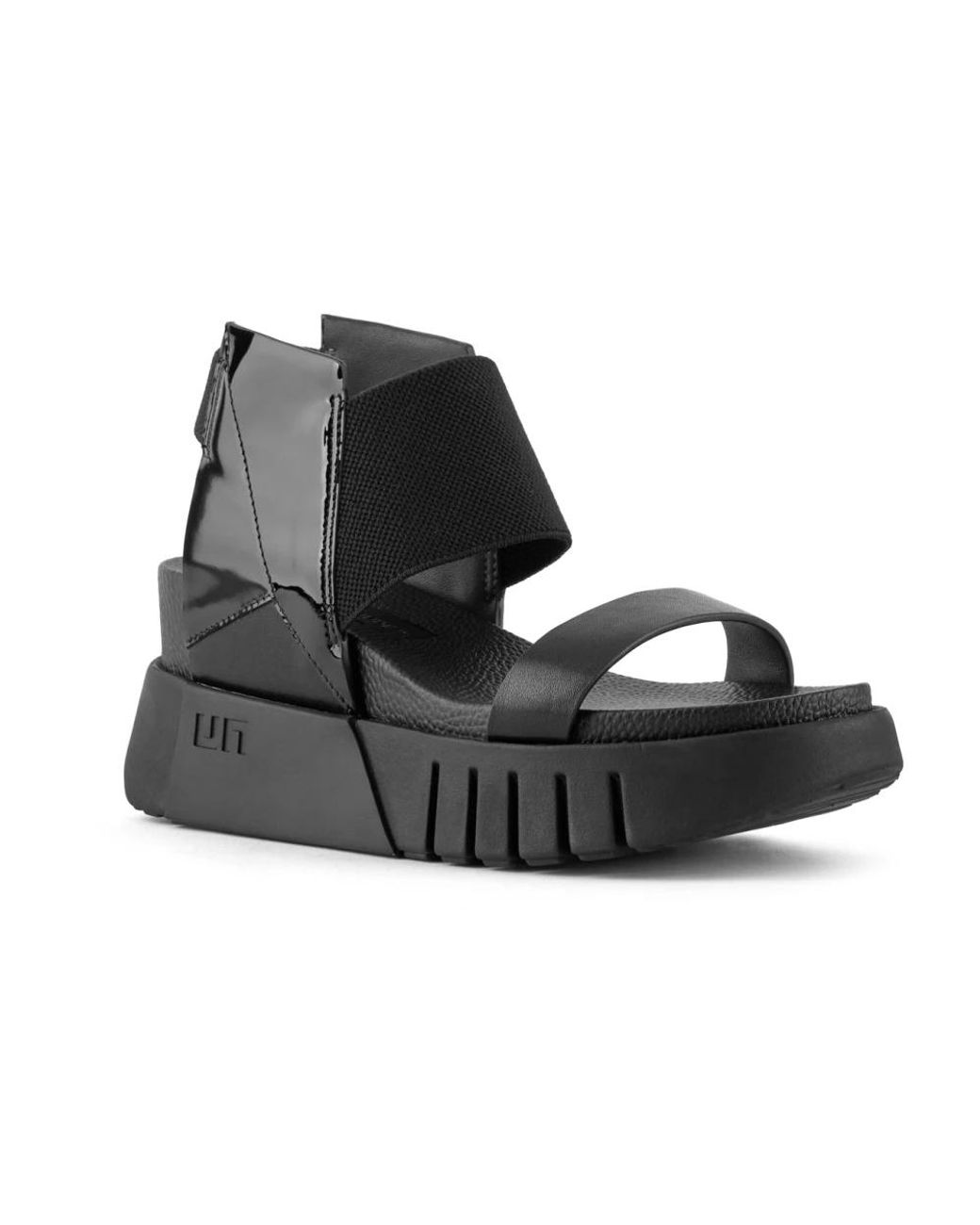 United Nude Black Wedges