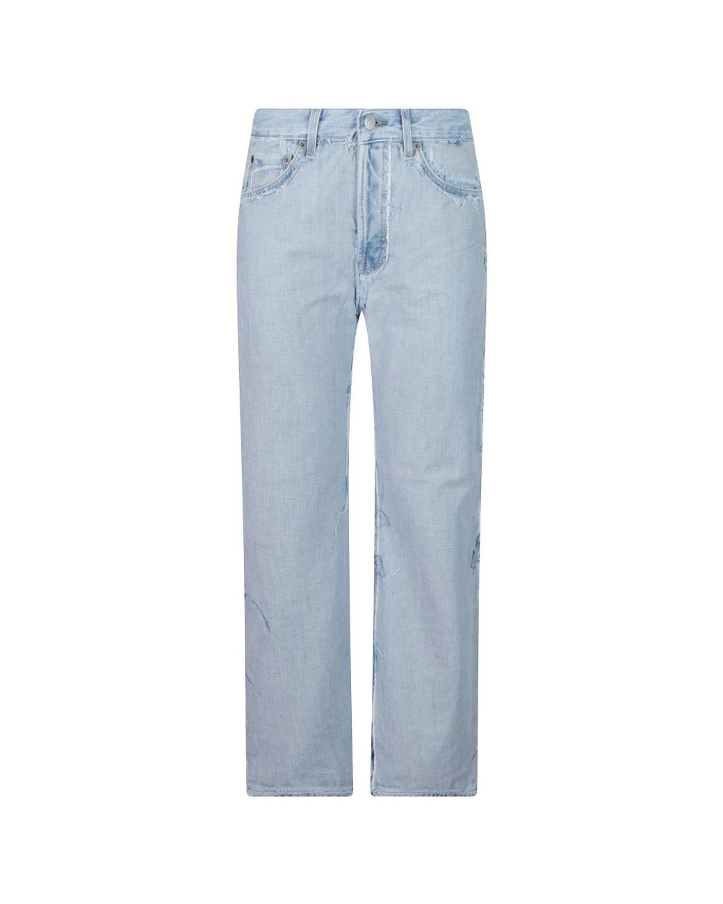 Acne Blue Straight Fit Jeans