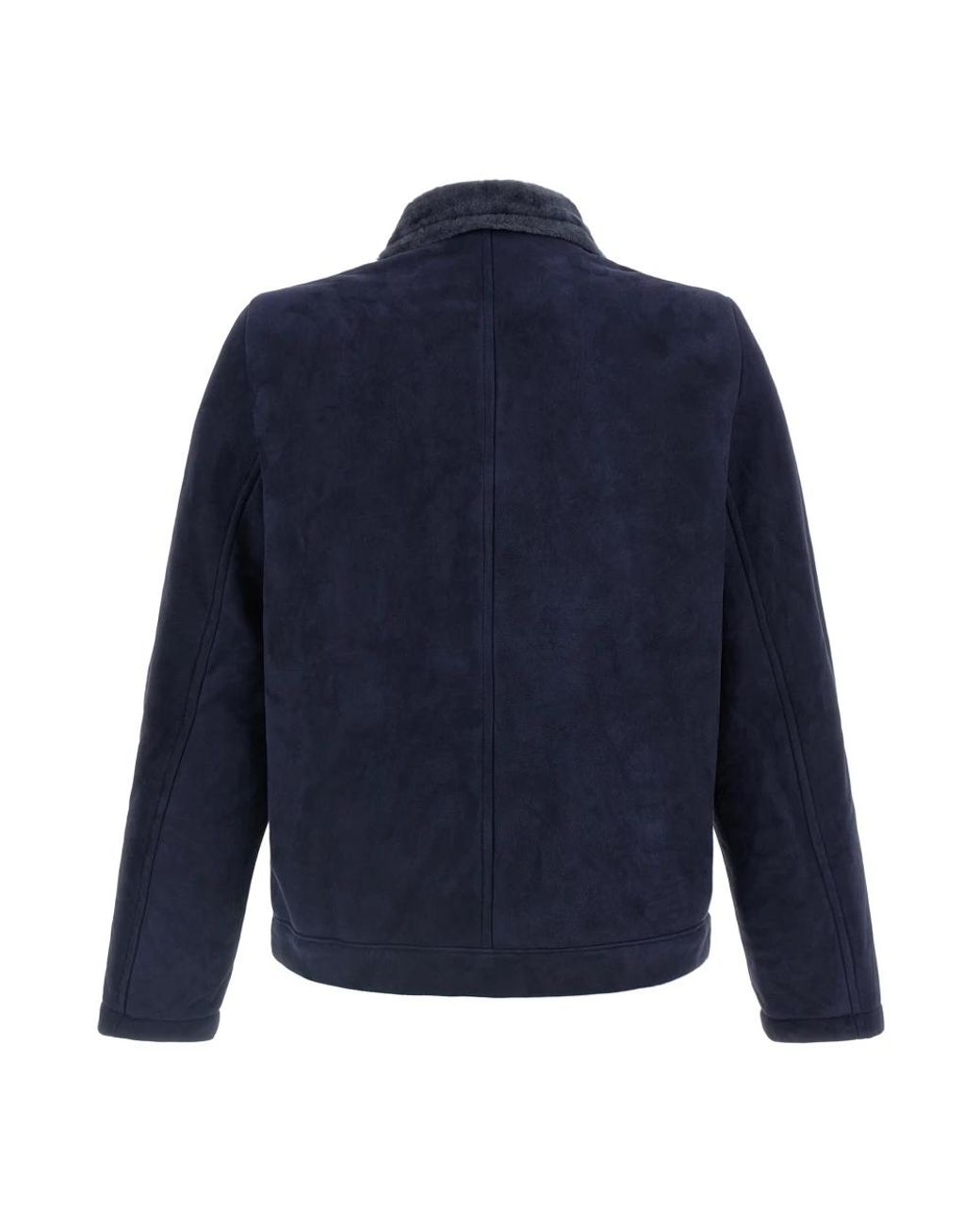 Giorgio Brato Blue Faux Fur & Shearling Jackets for men