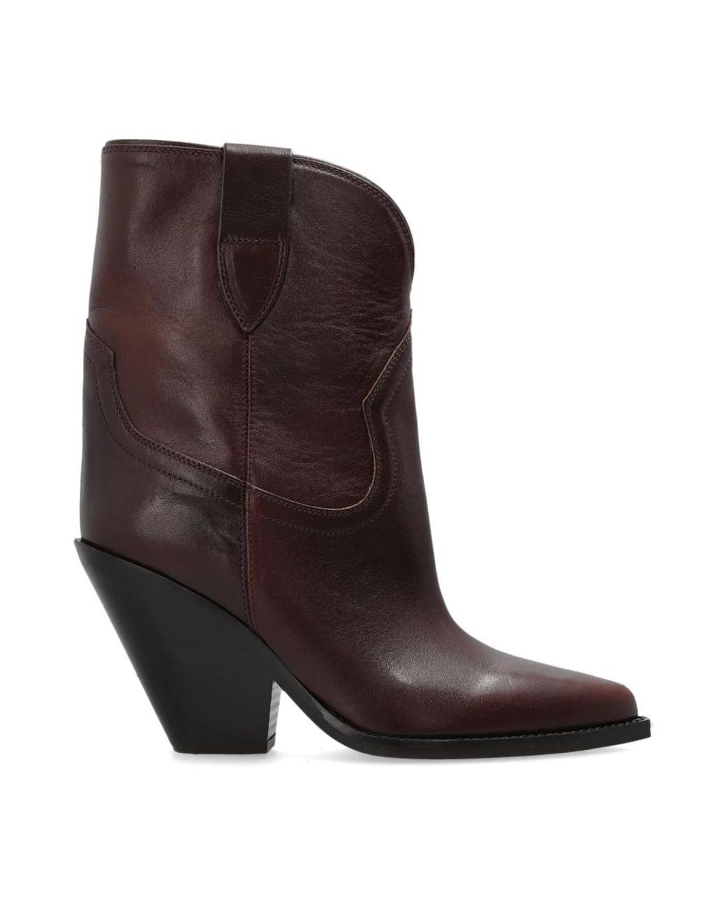 Isabel Marant Brown Cowboy & Biker Boots