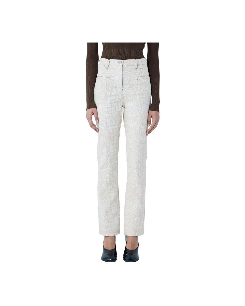 Jacquemus White Slim-Fit Jeans