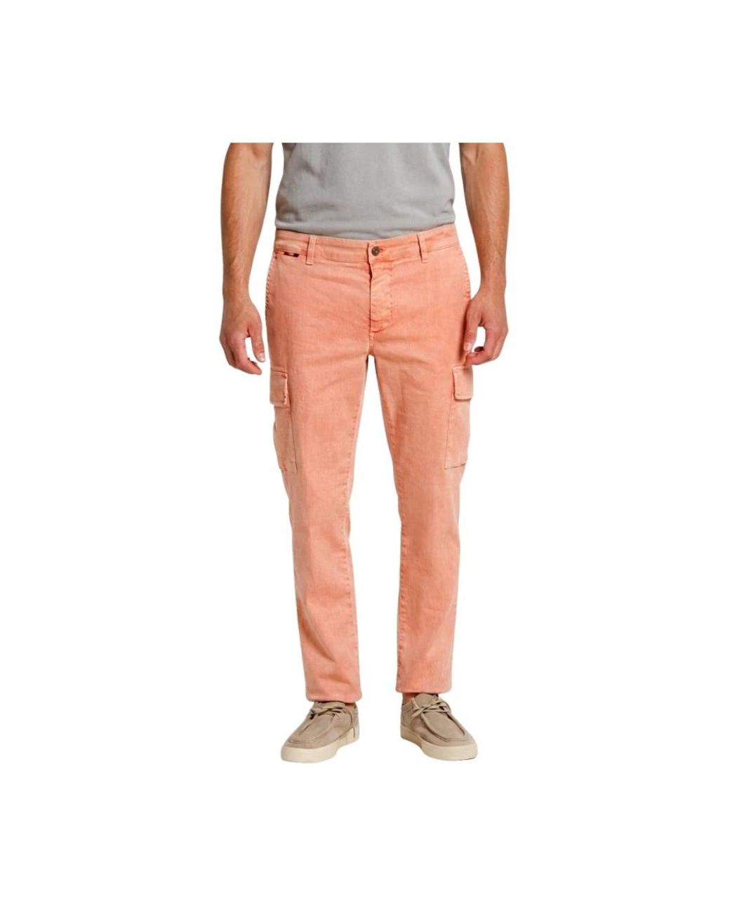 Mason's Orange Slim-Fit Trousers for men