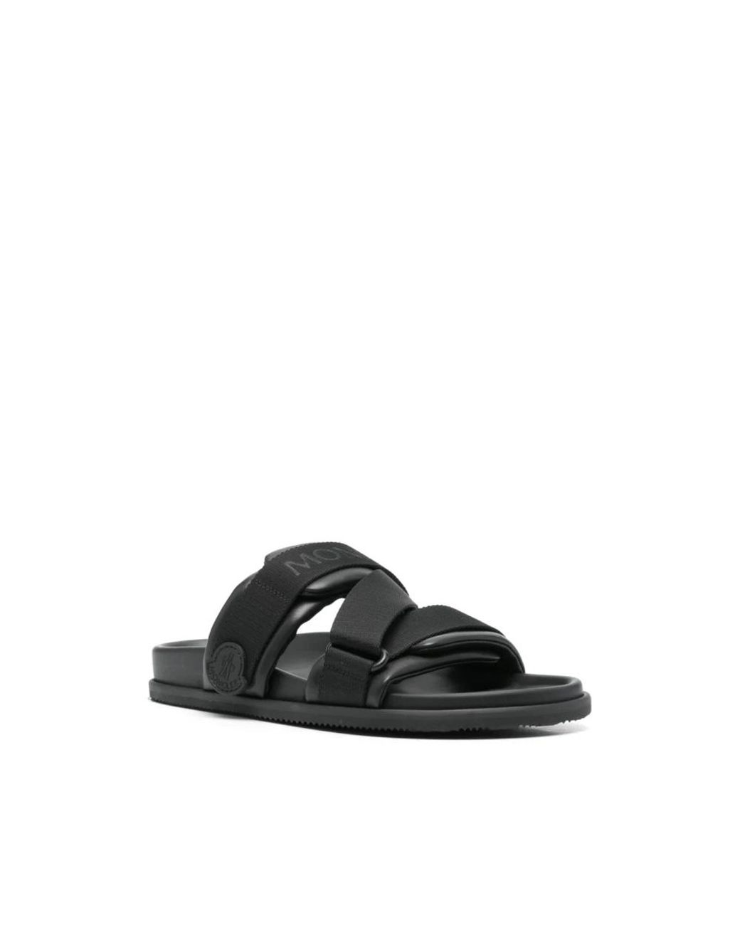 Sliders Moncler en coloris Black