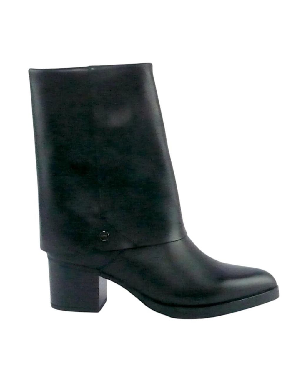 Elvio Zanon Black Heeled Boots