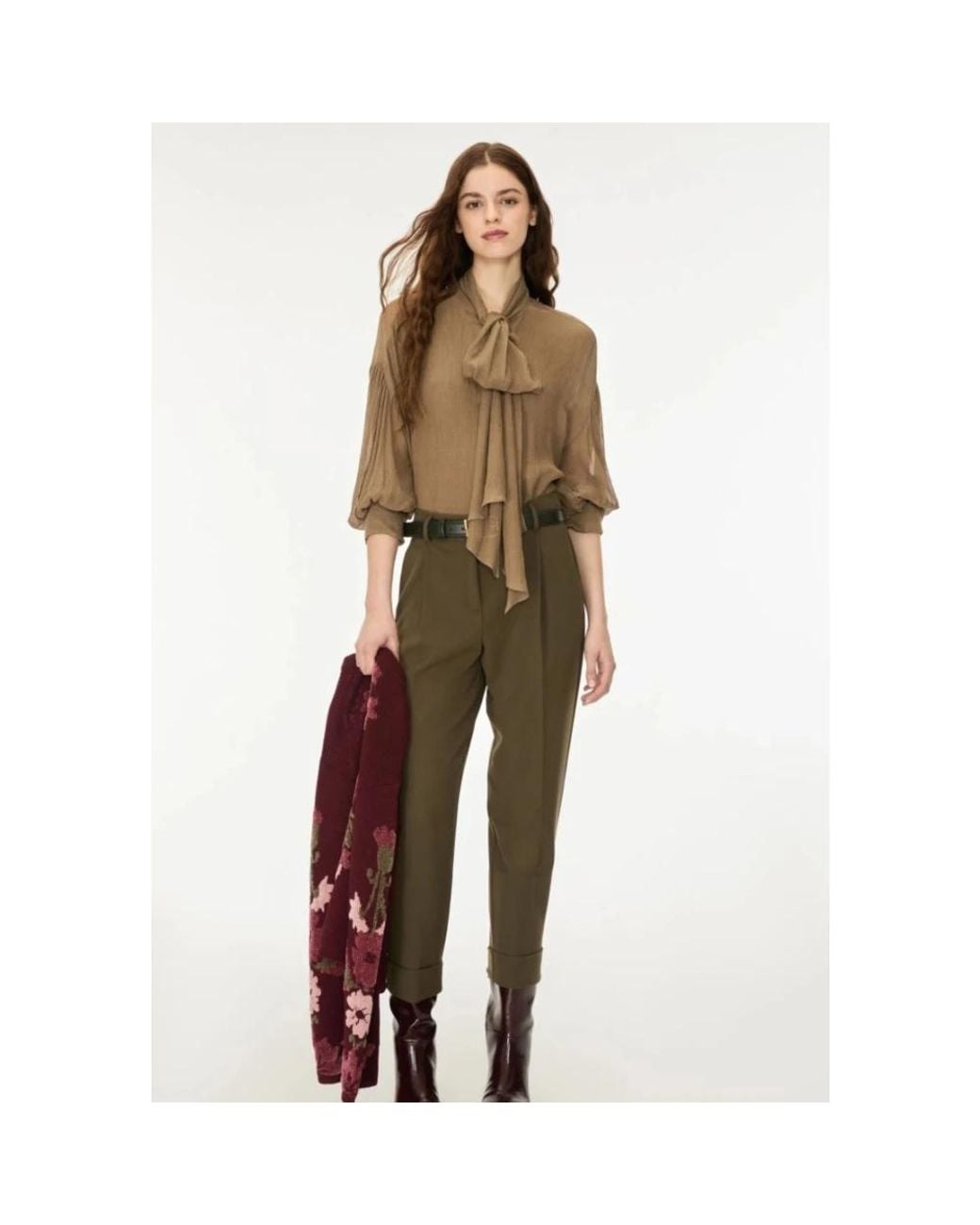 iBlues Green Tapered Trousers