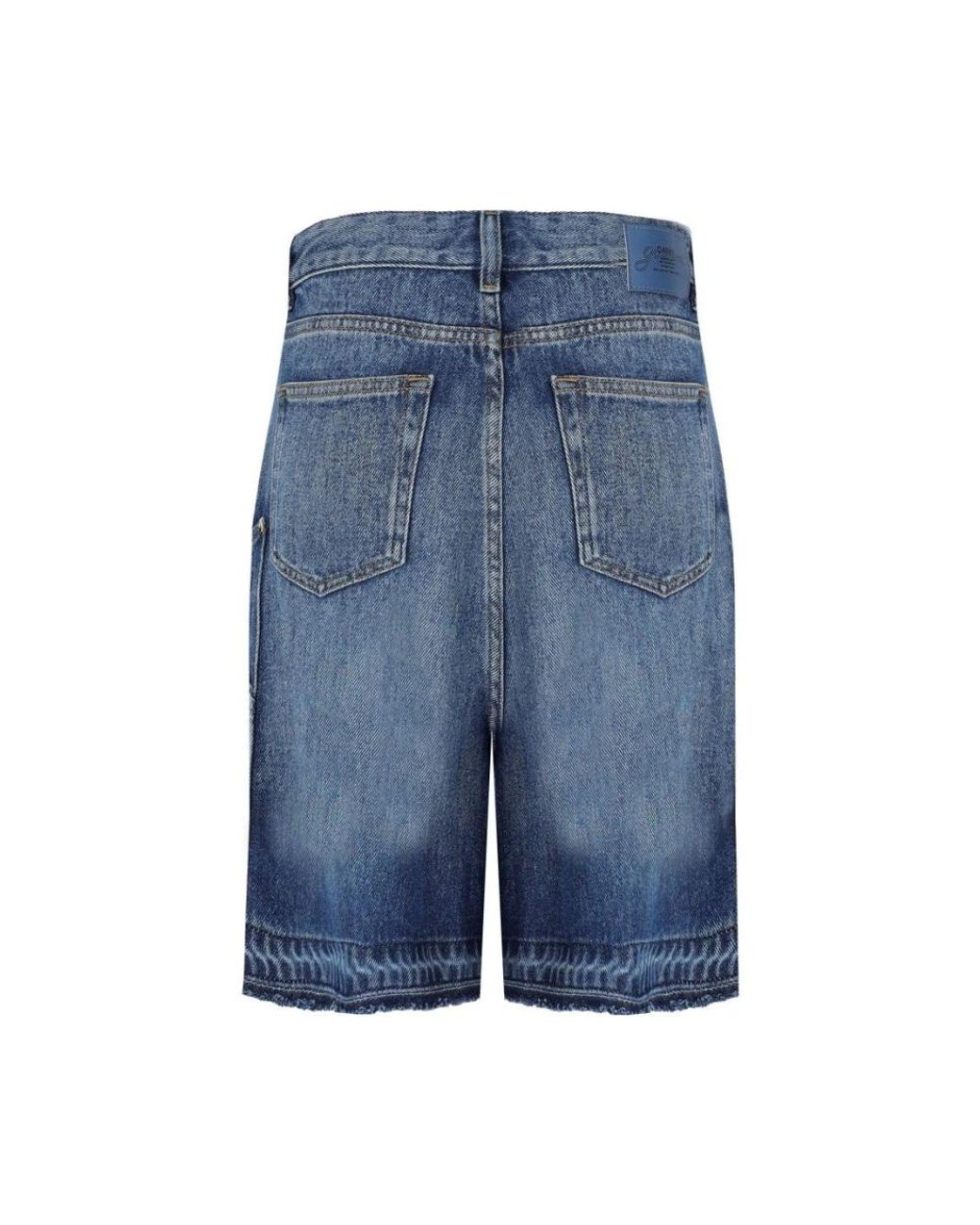Ganni Blue Denim Shorts