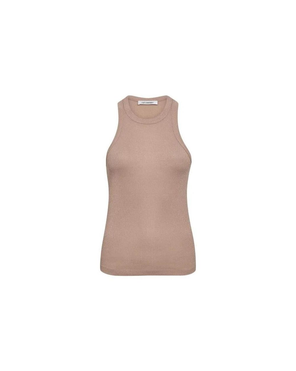 co'couture Brown Sleeveless Tops