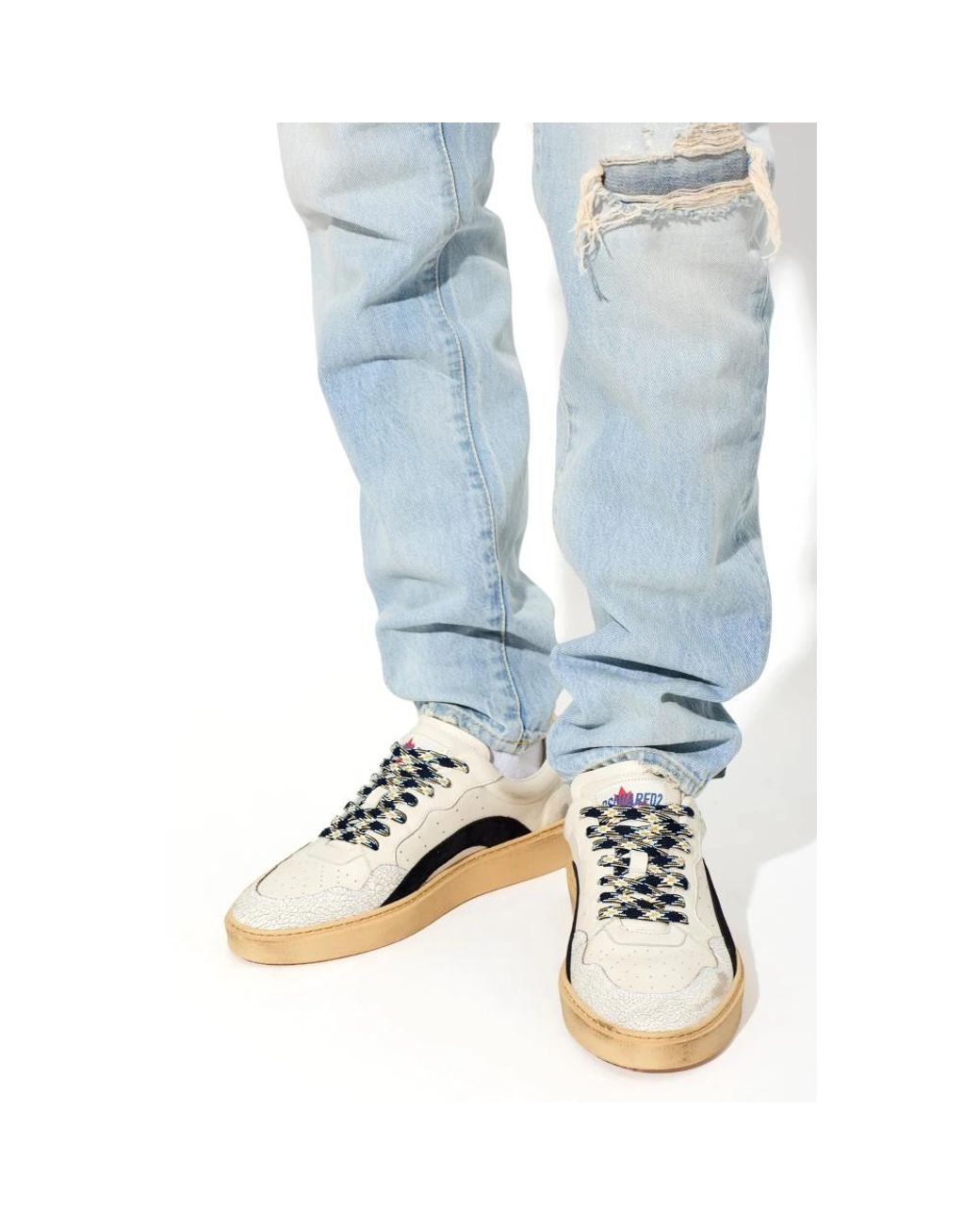 DSquared² Natural "Rider" Sports Shoes for men