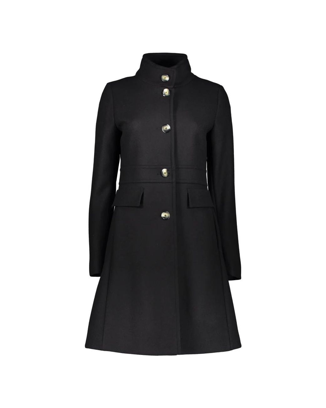 Herno Black Long Elegant Coat