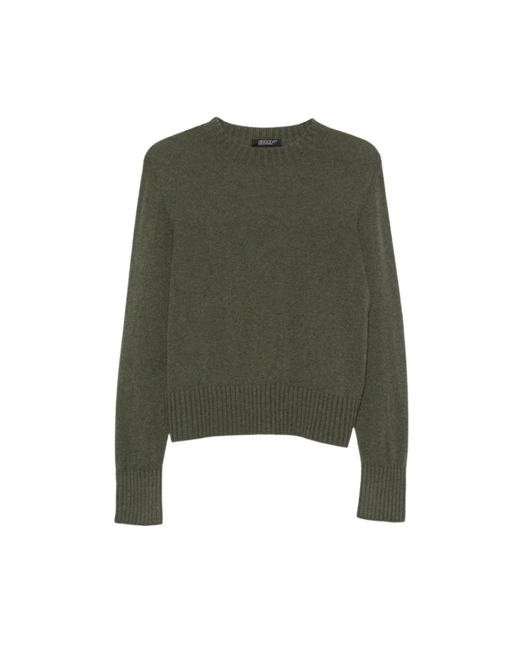 Aragona Green Round-Neck Knitwear