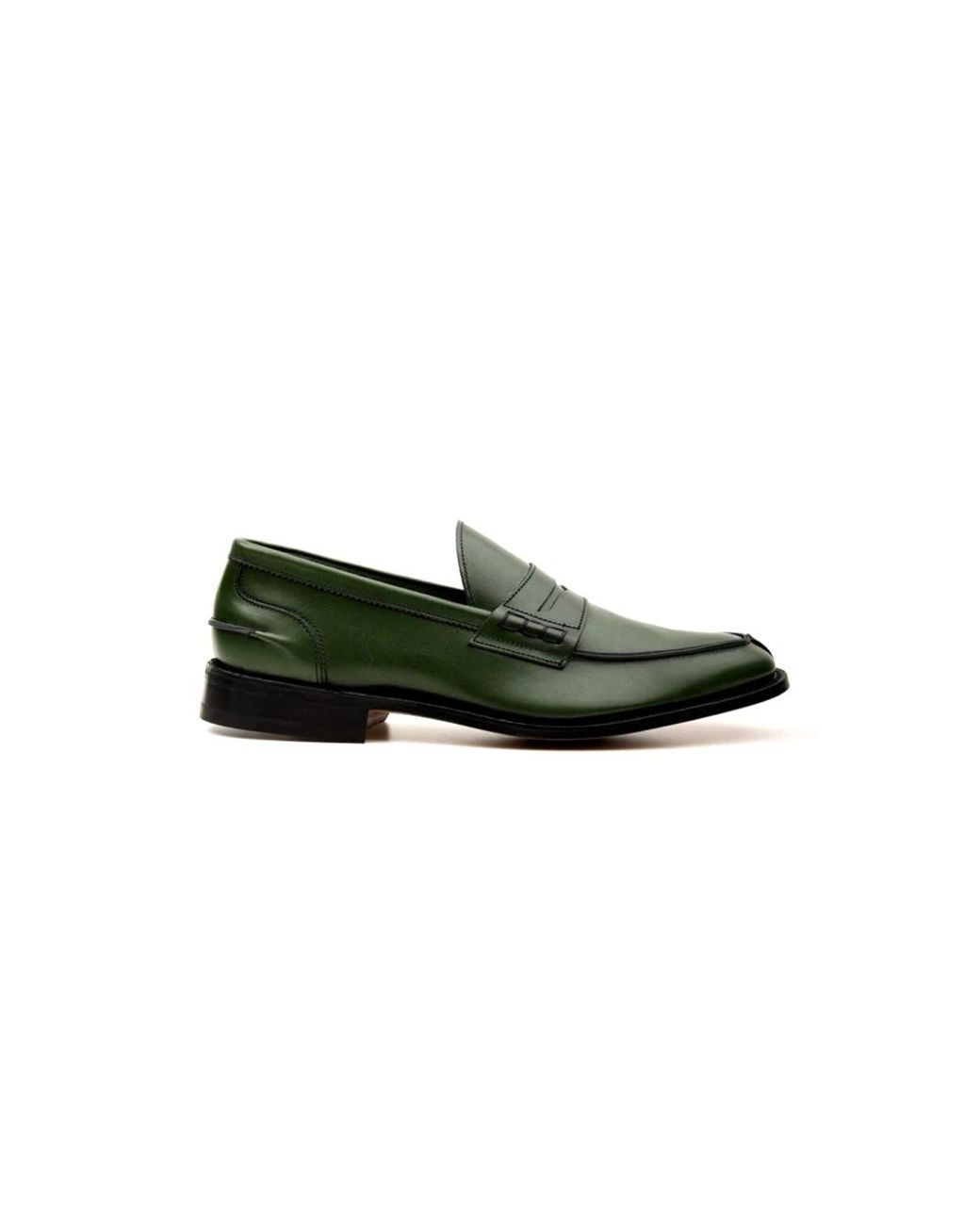 Tricker's Schoenen ,Groen ,Groene Aniline Mocassins Voor in het Green voor heren