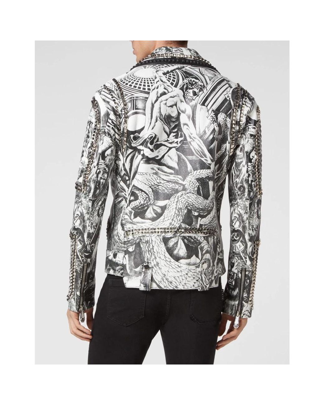 Leather Jackets Philipp Plein de hombre de color Black