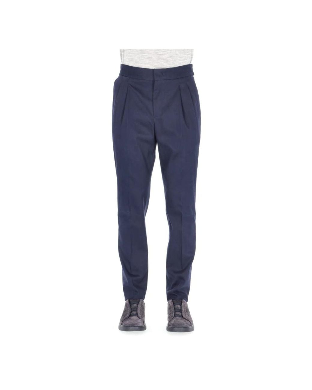 PT Torino Blue Suit Trousers for men