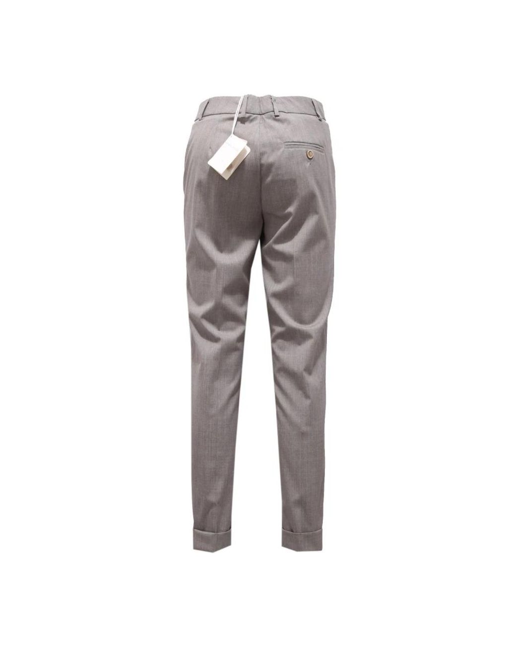 Fabiana Filippi Gray Straight Trousers