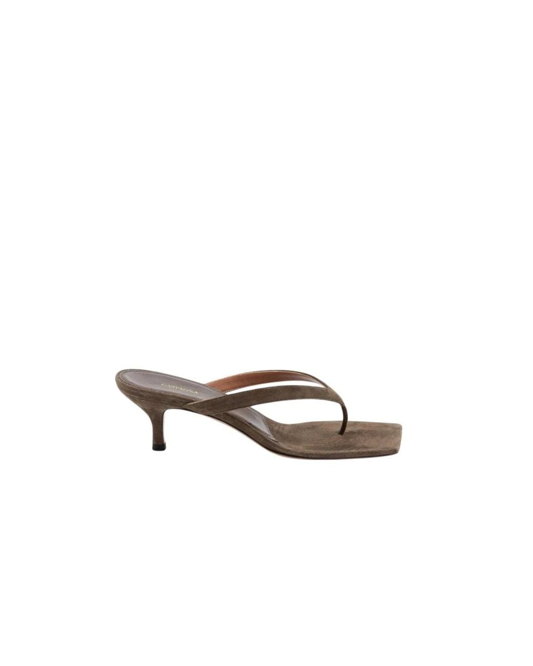 Aldo Castagna Brown Heeled Mules