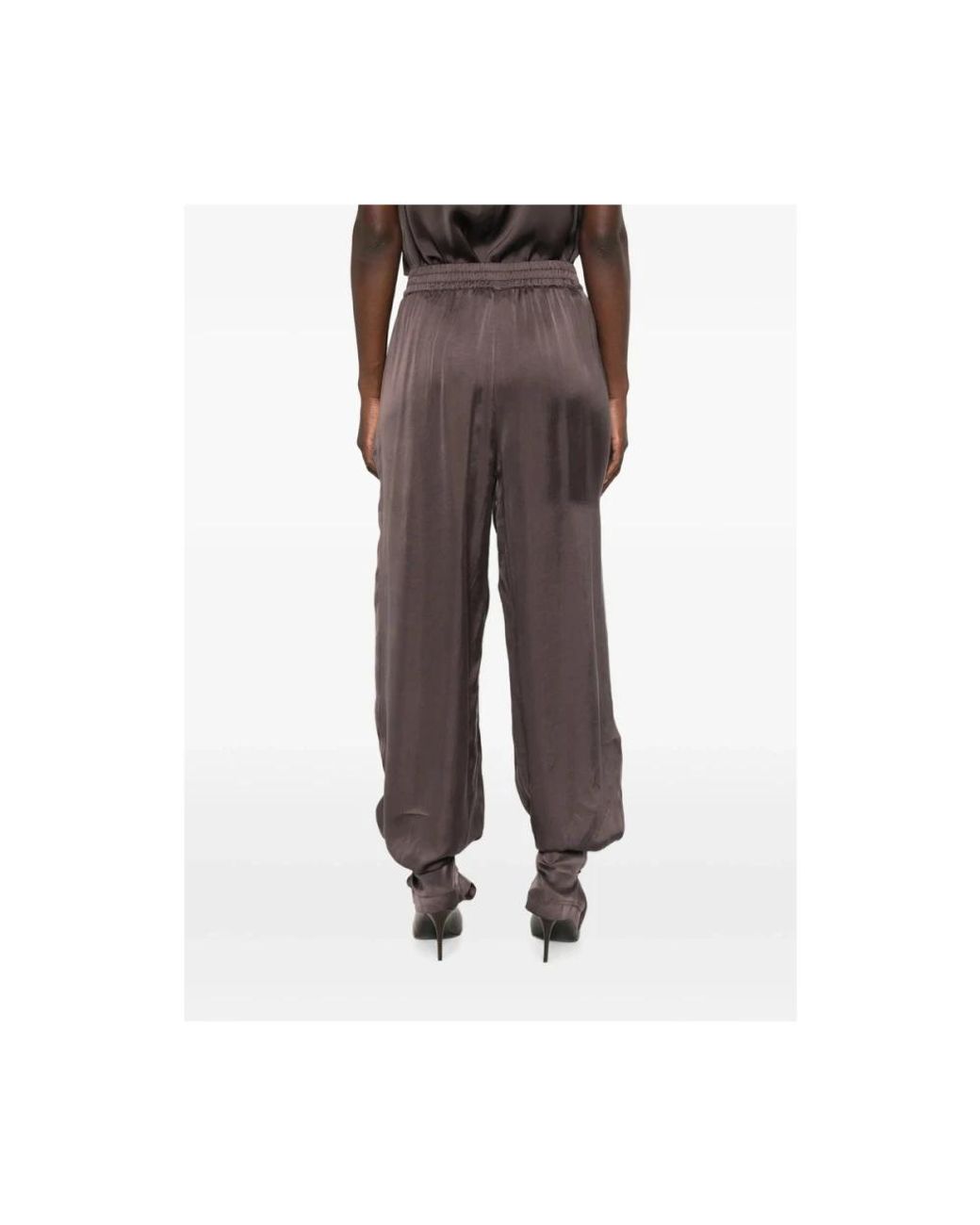ANDAMANE Brown Tapered Trousers