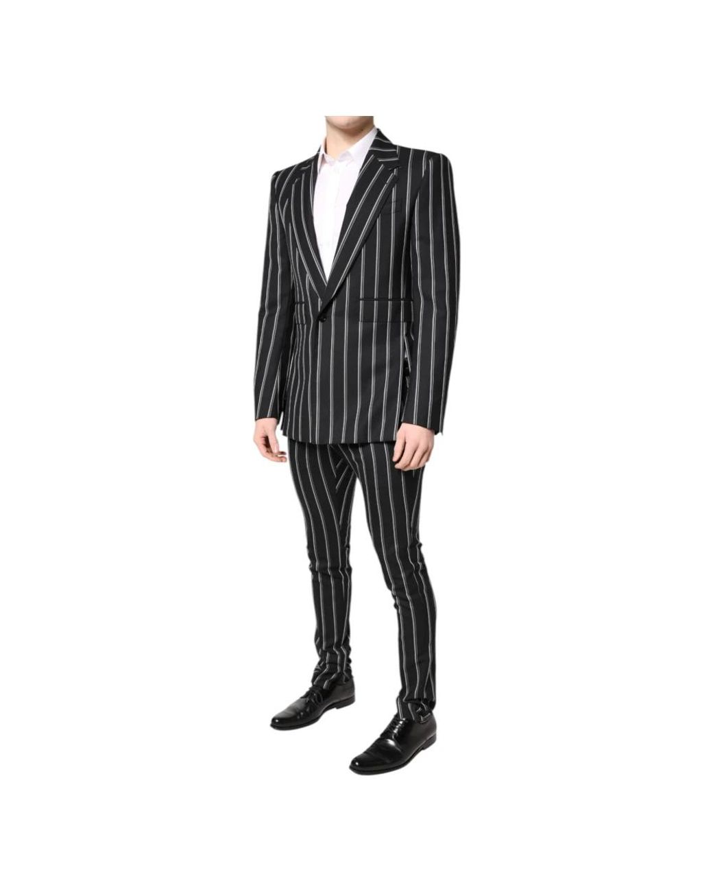 Dolce & Gabbana Black Single Breasted Suits for men