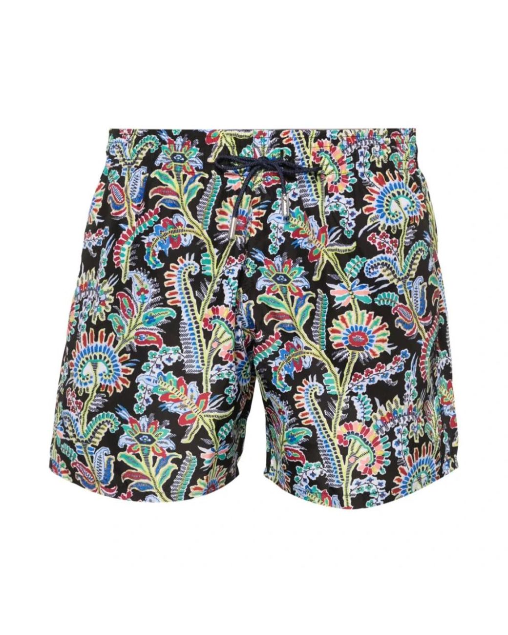 Etro Blue Paisley-Print Swim Shorts for men